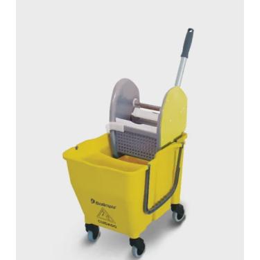 Imagem de Conjunto Balde com Espremedor Limpeza Pesada Grandes Áreas Doblô 30 litros NY108 Amarelo Bralimpia