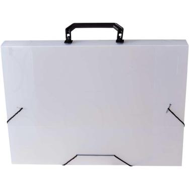 Imagem de Maleta Plastica Com Alca Dellosmile Oficio Cristal