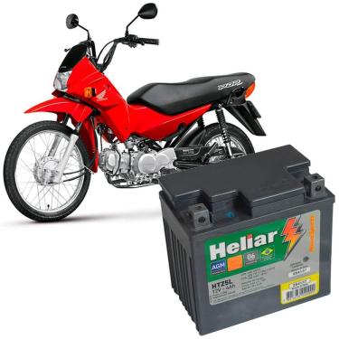 Imagem de Bateria Moto Heliar Pop 100 HTZ5L PowerSports Selada 4Ah 12V