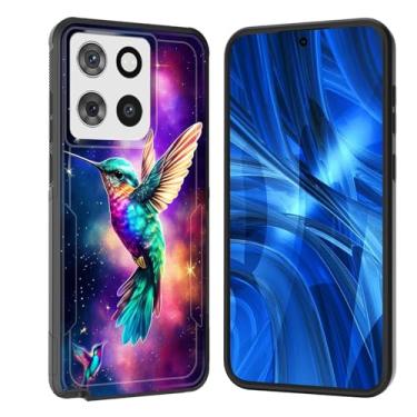 Imagem de JHYYTUJTYP Capa para Moto G Stylus 5G 2025, [Teste de queda de grau militar] Capa protetora resistente à prova de choque resistente para Motorola Moto G Stylus 5G 2025, beija-flor espacial