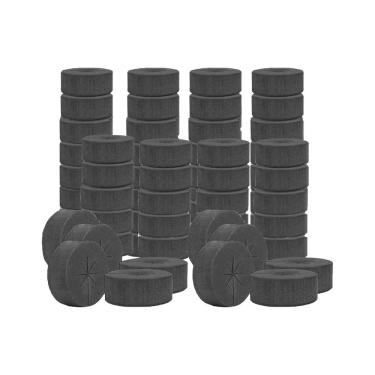Imagem de SUCOHANS Pacote com 100 inserções de coleiras de clonagem de espuma de grau premium, colarinhos de clonagem, melhor do que neoprene para germinação de plantas hidropônicas em máquinas de clonagem e clone DIY, serve para copos de rede de 5 cm (preto)