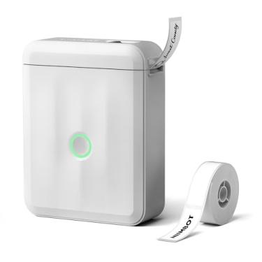 Imagem de NIIMBOT Máquina de fazer etiquetas com fita, D110 nova versão mini impressora térmica Bluetooth portátil, fabricante de etiquetas para casa, escritório, escola, cinza claro