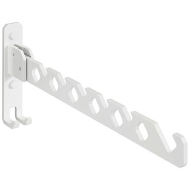 Imagem de Cabide de parede, cabide dobrável de 180°, suporte para pendurar roupas de liga de alumínio resistente, suporte de parede para banheiro e quarto