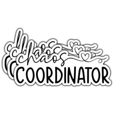 Imagem de (3 peças) Adesivo de Coordenador de Caos com citação Engraçada, Decalques de Vida de Professor, Adesivo de Vinil Impermeável para Livros, Laptops, Telefones, Garrafas de Água, Copo Kindle 7,6 cm