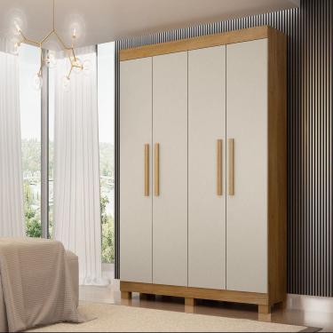 Imagem de Guarda Roupa Solteiro 4 Portas em MDF Quero Quero Valdemóveis