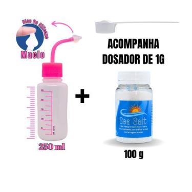 Imagem de Kit Lavagem Nasal Garrafinha 250ml + Sal S/ Iodo 100g - Ecommerce Farm