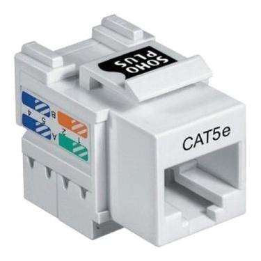 Imagem de Conector Rj-45 Fêmea Cat5e 8 Vias  Furukawa, Branco