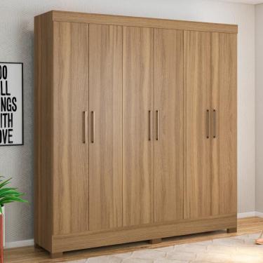 Imagem de Guarda Roupa Casal 6 Portas e 3 Gavetas York