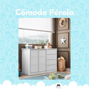 Imagem de Cômoda Pérola com porta Branca_Phoenix Baby