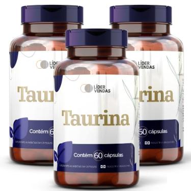 Imagem de Taurina - 1g com 60 cápulas - 3 potes