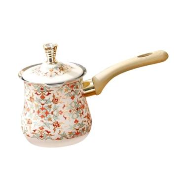 Imagem de IEUDNS 500 ml de café turco cafeteira cafeteira árabe portátil Chocolate Merrechando de aço inoxidável grego com alça de madeira