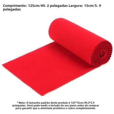 Imagem de Capa Protetora para Teclado de Piano de 88 Teclas - Nylon e Algodão, V