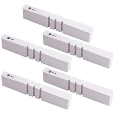 Imagem de Acrux7 1000 peças de etiquetas de plantas envolvidas de 8 polegadas, etiquetas de jardinagem penduradas à prova d'água ao ar livre, etiquetas de árvore de plantas de plástico branco de 2 x 21 cm lable