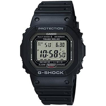 Imagem de Casio G-Shock GW-5000U-1JF [onda de rádio solar resistente à água 20 ATM série GW-5000] Enviado do Japão, Preto