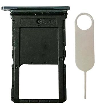 Imagem de Substituição de suporte de bandeja de cartão SIM único para Motorola Moto Razr+ 2024 Razr 50 Ultra XT2451 XT2451-4 incluindo pino ejetor de cartão (Midnight Blue)