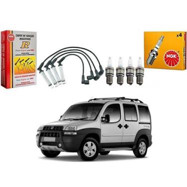 Imagem de Kit Vela Ngk Cabo Doblo Adventure 1.8 8v 2004 A 2009