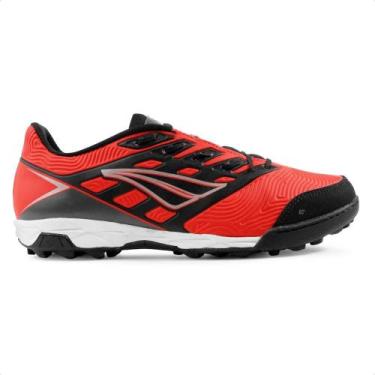 Imagem de Chuteira Society Penalty Viento Y-1 Masculina, 39, Vermelho, Preto