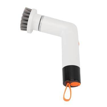 Imagem de Lavador Elétrico para Limpar o Banheiro, 2 Velocidades de Lavagem de Chuveiro Sem Fio, Limpeza de Limpeza de Escova de Lavagem Automática Escova de Banheiro Com 4 Cabeças (Branco)