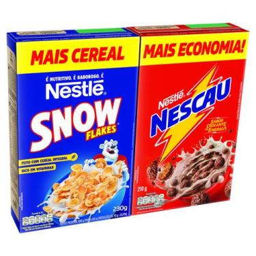 Imagem de Kit Cereal Matinal Nescau 210g + Snow Flakes 230g Econômica - NESTLÉ