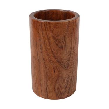 Imagem de DimyFew Suporte organizador de pauzinhos de madeira multifuncional para utensílios de cozinha para, decoração de cozinha, garfo e colher, 8.5x15cm