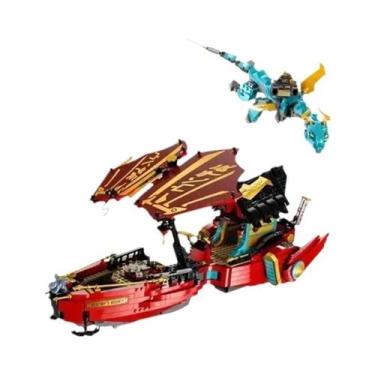 Imagem de Blocos De Construção Da Série MOC Ninja Infantil Destiny's Bounty Drag