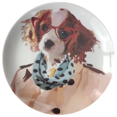 Imagem de Prato Decorativo Fashion Lady – Cavalier King Charles Spaniel (19cm)