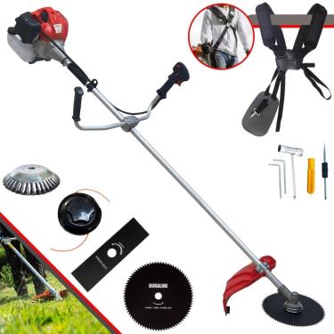 Imagem de Roçadeira Aparador de Grama À Gasolina CG430P-TB 43cc 2HP Com Carretel e Faca 2 Pontas + EXTRA Faca 3 Pontas, Faca 80 Dentes e Disco Escova de Aço