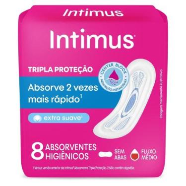 Imagem de Absorvente Intimus Tripla Proteção Suave Sem Abas 8Un