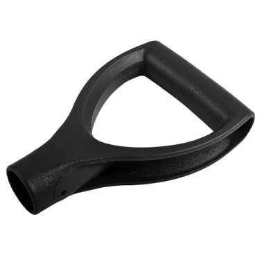Imagem de Focmkeas ID 3,2 cm Pá preta alça em forma de D, pá de PVC alça reta D, substituição de pá de plástico, remoção de neve, acessórios de jardim, escavação de quintal, 7,28 × 4,134 cm (A*T)