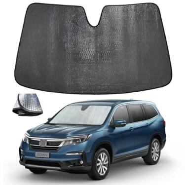 Imagem de ZOIBV Para-brisa para Honda Pilot 2016-2024 - 5 camadas bolha dobrável janela frontal viseira acessórios - bloqueia calor e raios UV