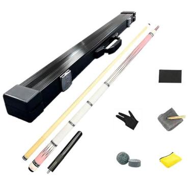 Imagem de Taco de sinuca de 1/2 Maple – Bastões de taco de bilhar de 147 cm para adultos, ponta de 12,5 mm, conjunto de bastões de sinuca, Palos de Billar, bastões de taco para mesa de sinuca (A taco de sinuca