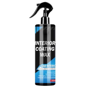 Imagem de Spray de revestimento de acabamento | Spray de detalhe de interior de carro de 200 ml, agente restaurador de assento de painel de couro para caixas de apoio de braço de console central