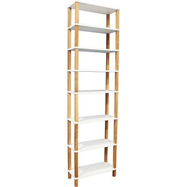 Imagem de Evolukit Estante 60 cm Branco - 6 Prateleiras Modernas para Livros e Artigos Decorativos