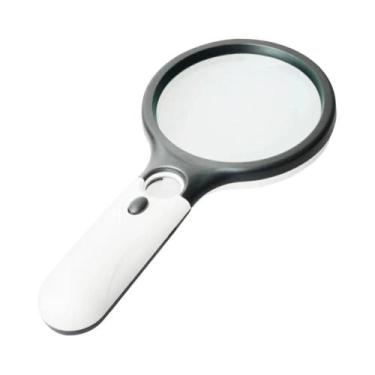 Imagem de Lupas De Leitura Grandes 30X Portáteis Com 12 Luzes LED Para Reparo De