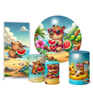 Imagem de Trio Capas Cilindro + Painel Redondo + Lateral Capivara (K2CAA0011)