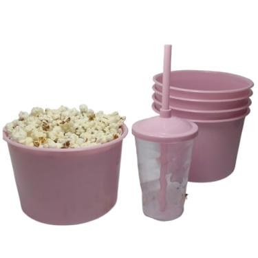 Imagem de Kit 30 Cinema Cristal Balde Pipoca 1,5L + Copo Twister 400ML - festas - aniversário - Lembrancinhas (MISTO/Cristal)