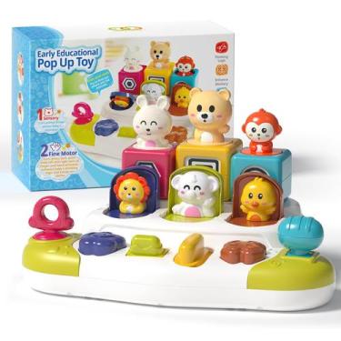 Imagem de Brinquedo pop-up PANITU Baby Montessori, causa e efeito, de 1 a 3 anos