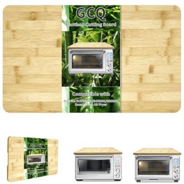 Imagem de GCQ Tábua de corte de bambu de 45,2 cm × 27,4 cm para forno inteligente Breville 860BSS 845BSS BOV800XL, acessórios de forno torradeira de convecção com pés de silicone antiderrapantes resistentes ao