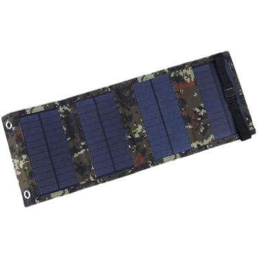 Imagem de 10W 5,5V Painel Solar Dobrável Painel Fotovoltaico de Emergência Ao Ar Livre para Banco de Energia Telefônico