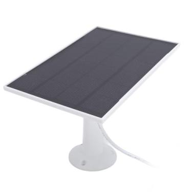 Imagem de Jectse Carregador de Câmera da Campainha do Painel Solar, 360 ° Ajustável, IP66, para Campainha de Vídeo 2, 3, 3 Plus, 4, 4 Plus, Câmera 2K, Instalação Fácil, Abdomínio e Silicone, 8W,