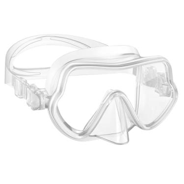 Imagem de W WSTOO Óculos De Natação De Silicone Completo Com Proteção Nasal, Máscara De Mergulho Com Snorkel De Vidro Temperado Antirreflexo Com Vista Panorâmica E Antiembaçante E Vazamento Para Natação, Mer