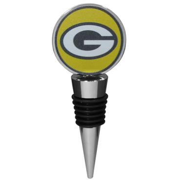 Imagem de Siskiyou Rolha de vinho com logotipo NFL Green Bay Packers, tamanho único, cores do time