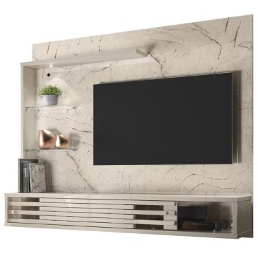 Imagem de Painel Suspenso Tv 50 Pol 2P 160 cm Select Calacata Off White MADETEC