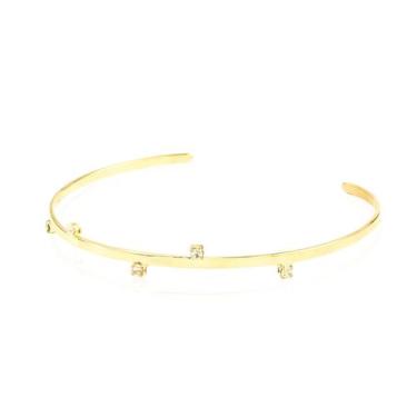 Imagem de Bracelete feminino folheado a ouro 18k 5 pontos de luz lia - PIUKA, Do