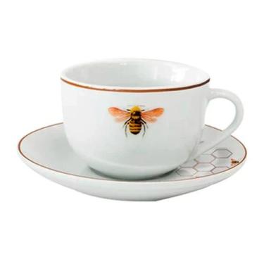 Imagem de Xícara p/Chá com Pires em Porcelana Abelha 220ml L'Hermitage