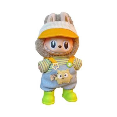 Imagem de 17cm Labubus Mini Doll Outfit Chapéu Sapatos Acessórios Para Brinquedo