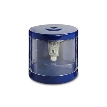Imagem de Apontador de Lápis Elétrico - Apontador Automático com Depósito Removível e Base Antideslizante com 2 Pilhas AA Inclusas