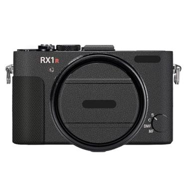 Imagem de RX1RM2 Película adesiva antirriscos para câmera mirrorless para Sony RX1R Mark II Vinil Wrap Body Protective Sticker Coat (couro preto)