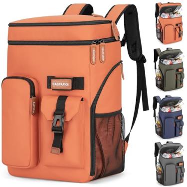 Imagem de Mochila térmica térmica, 33 latas, multifuncional, dupla plataforma, à prova de vazamento, com alça de esterno, mochila leve para viagem, acampamento, praia, gelo, para homens e mulheres