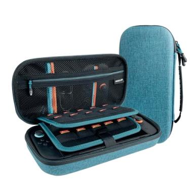 Imagem de Fuimllar Capa Para Switch 2 Nintendo 2, Eva (Versão 2025) Com Bolsa De Armazenamento (Azul Lago)